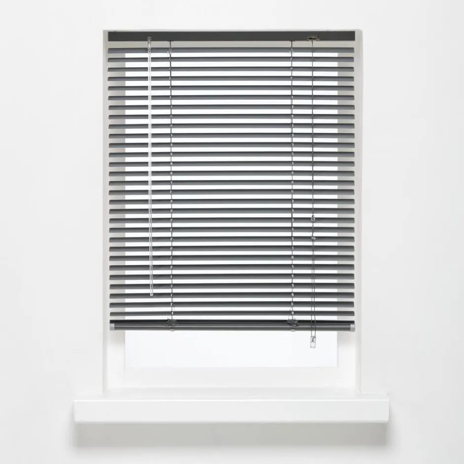 Aluminium Jaloezie Jade Antraciet 25mm 180x175 Cm|Kwantum New