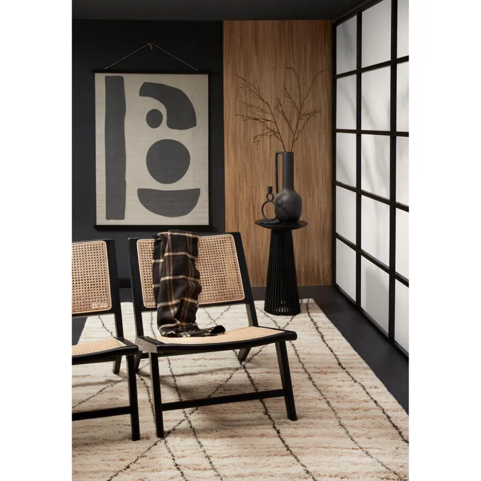 Bijzettafel Latera Zwart ø 35x60 Cm|Kwantum Clearance