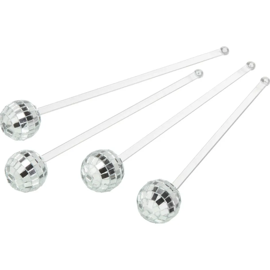 Cocktailsticks Disco Zilver - 4 Stuks|Kwantum Online