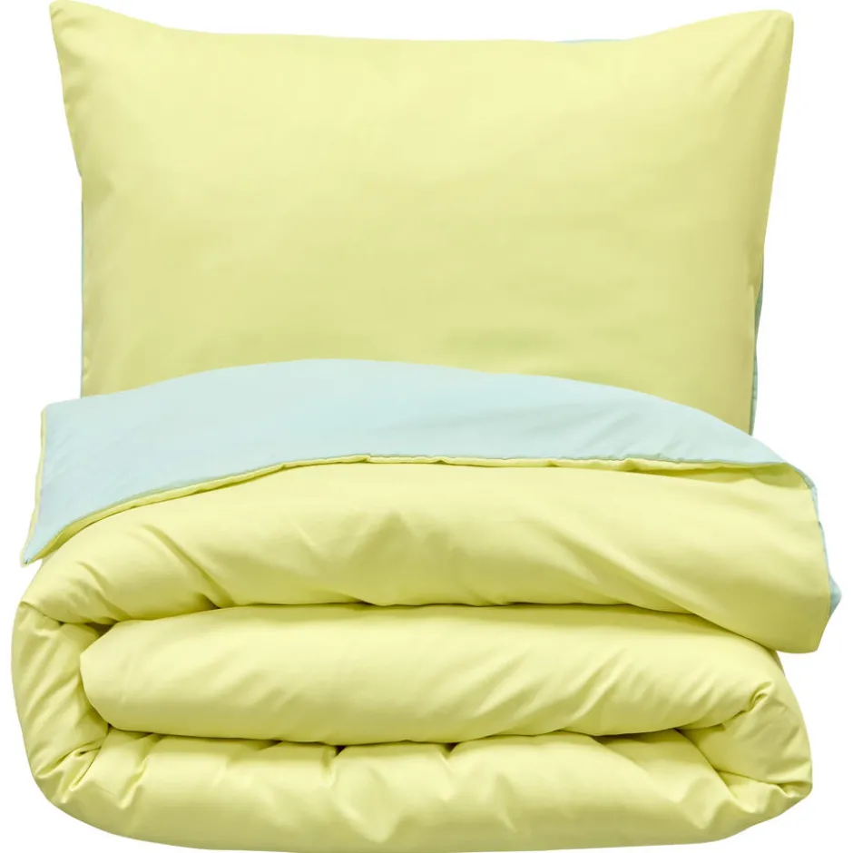 Dekbedovertrek Aila Geel - 200x220 Cm|Kwantum Hot
