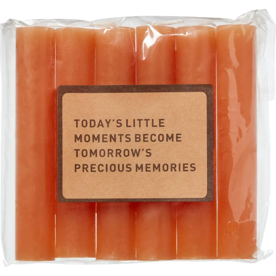 Dinerkaars oranje 12 Cm - 6 Stuks|Kwantum Sale