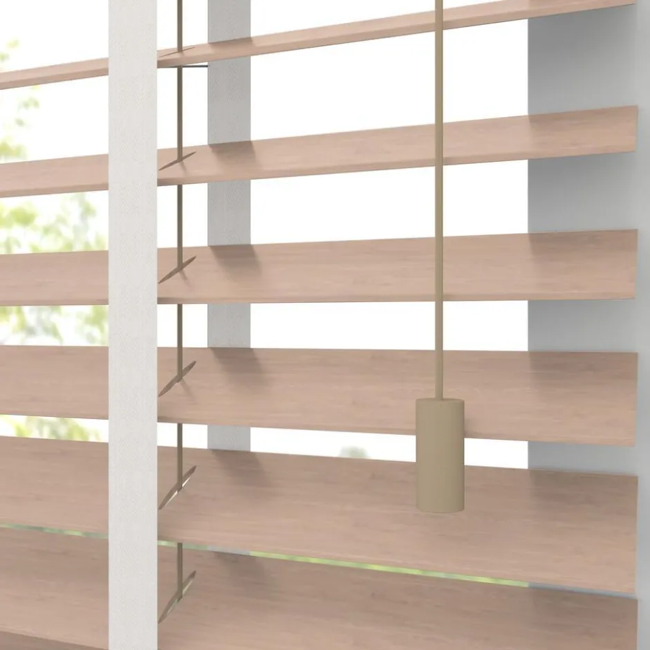 Fenstr Bamboe Jaloezie Wietze Beige 50mm|Kwantum Sale