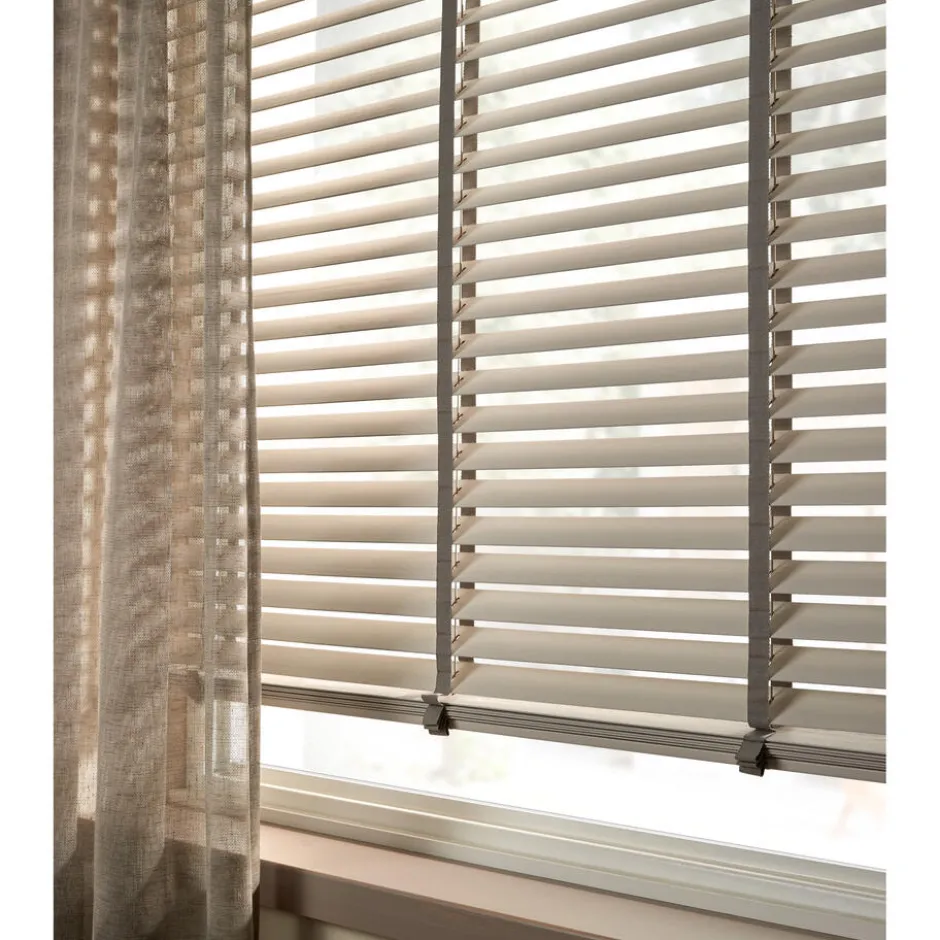 Fenstr Bamboe Jaloezie Wessel Off White 50mm|Kwantum Hot