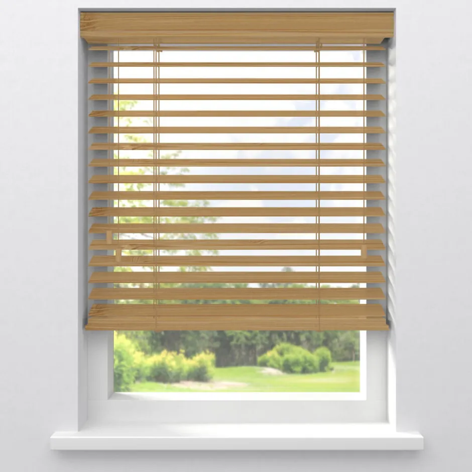 Fenstr Bamboe Jaloezie Wietze Honing 50mm|Kwantum Hot