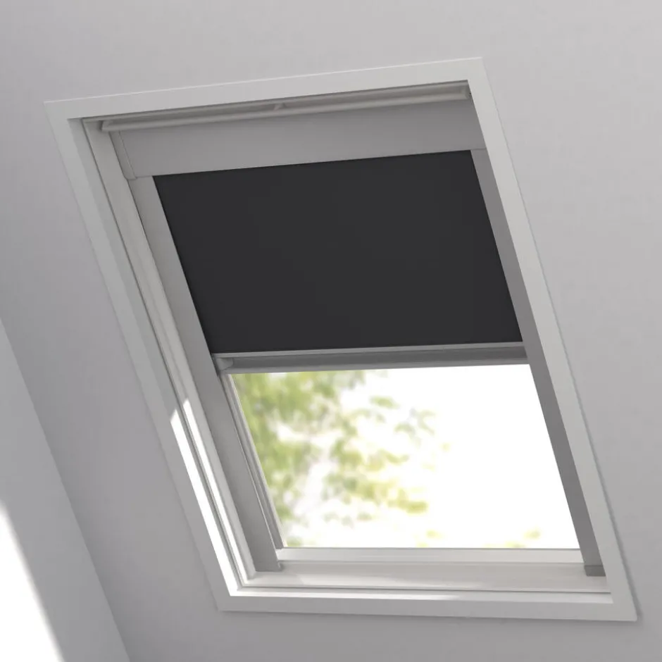 Fenstr Dakraam Rolgordijn David Zwart Verduisterend|Kwantum Outlet