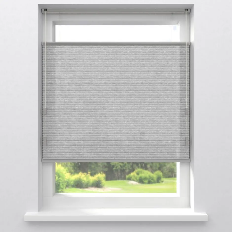 Fenstr Dubbel Plissé Puck Lichtgrijs Lichtdoorlatend|Kwantum Clearance