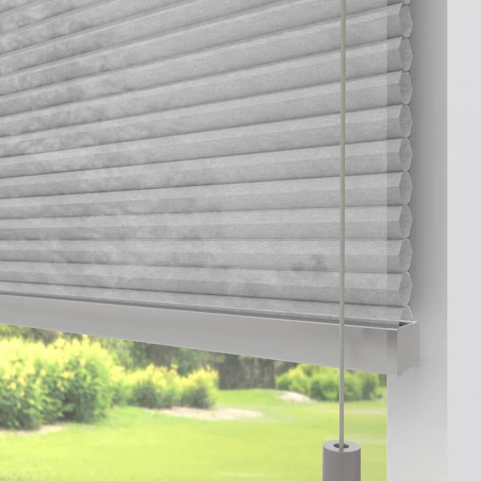 Fenstr Dubbel Plissé Puck Lichtgrijs Lichtdoorlatend|Kwantum Clearance