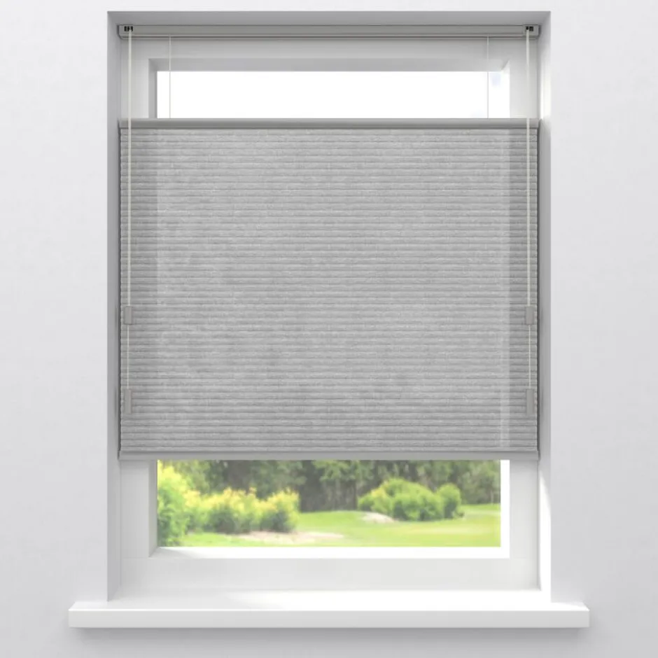 Fenstr Dubbel Plissé Jana Grijs Lichtdoorlatend|Kwantum Sale