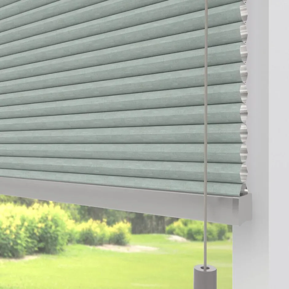 Fenstr Dubbel Plissé Gwen Licht Grijs Verduisterend|Kwantum Best