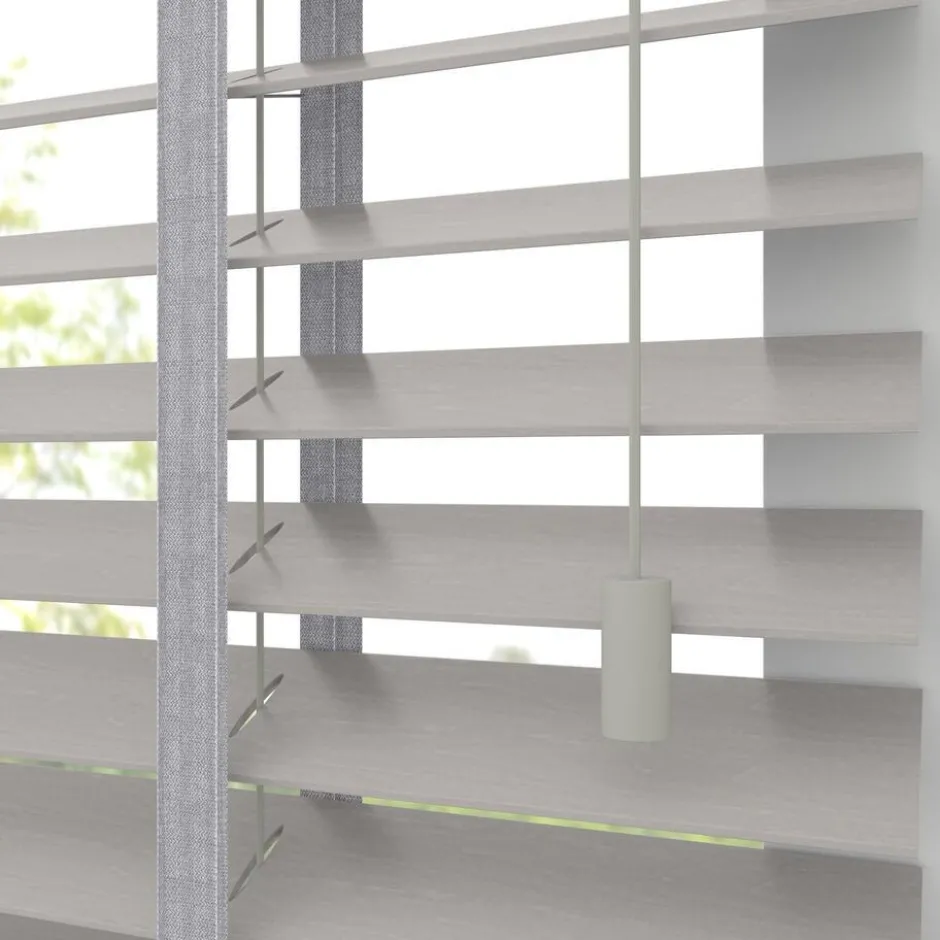 Fenstr Houten Jaloezie Wouter Licht Grijs 50mm|Kwantum Hot