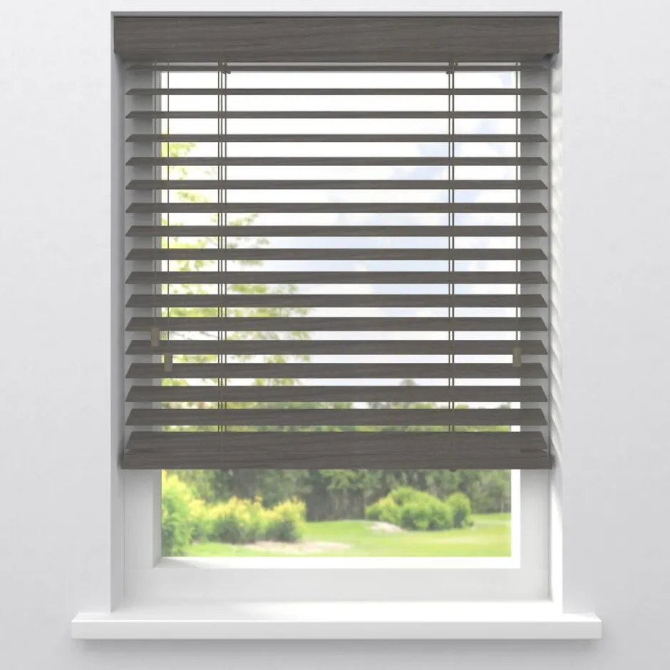 Fenstr Houten Jaloezie Jens Licht Grijs 50mm|Kwantum Online