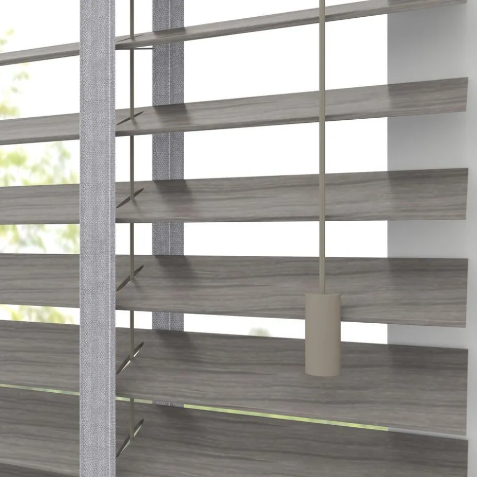 Fenstr Houten Jaloezie Jens Licht Grijs 50mm|Kwantum Online