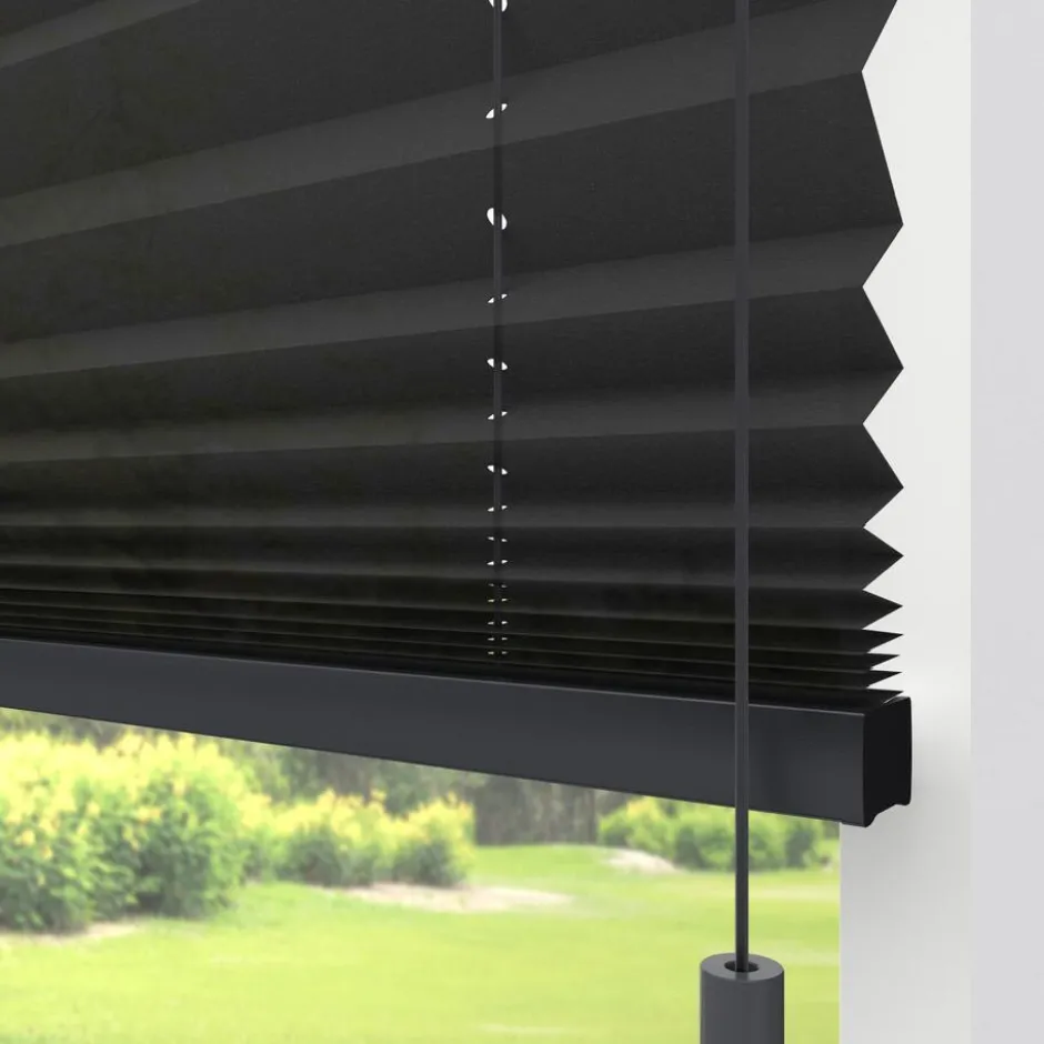 Fenstr Plissé Mara Zwart Lichtdoorlatend|Kwantum Best