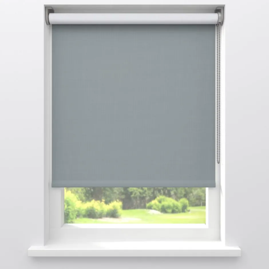 Fenstr Rolgordijn Noor Staalgrijs Verduisterend|Kwantum Discount