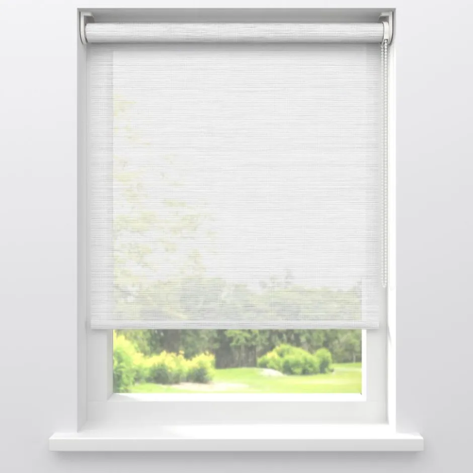 Fenstr Rolgordijn Fleur Wit Transparant|Kwantum Clearance