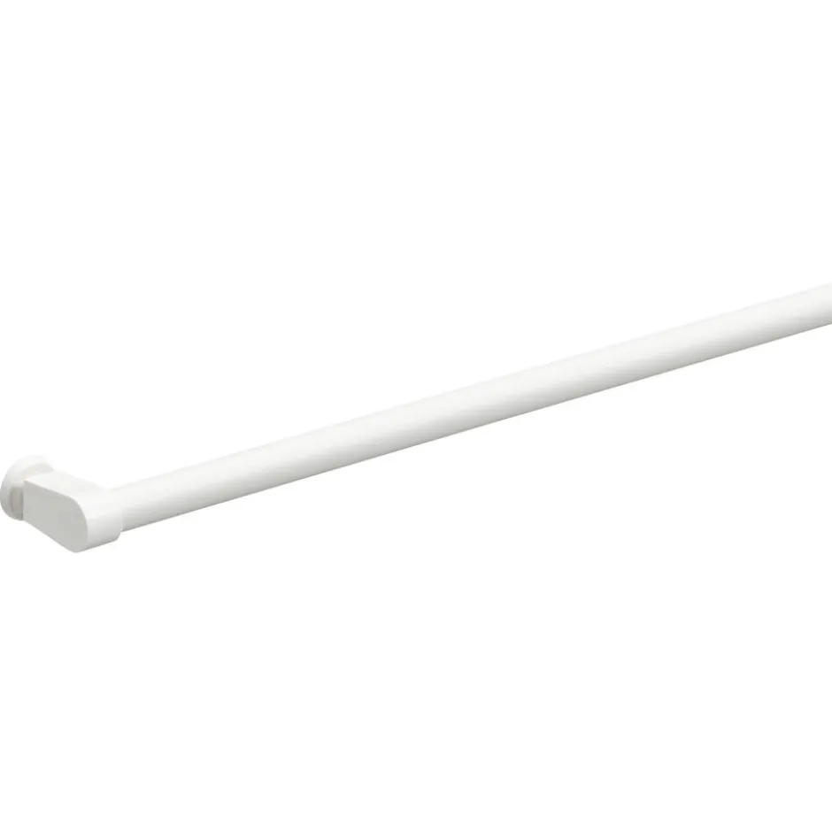 Gordijnroede 100 Cm Wit Kunststof - Ø13mm|Kwantum Fashion