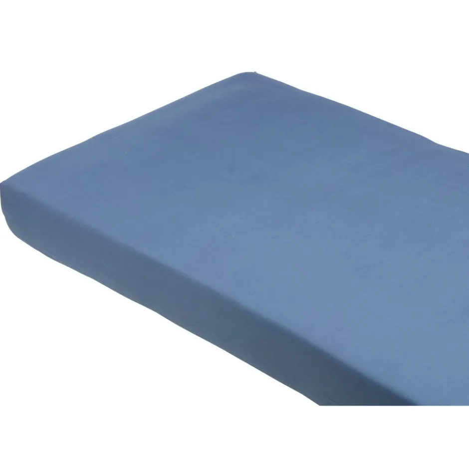 Hoeslaken Katoen Blauw - 90x200cm|Kwantum Fashion