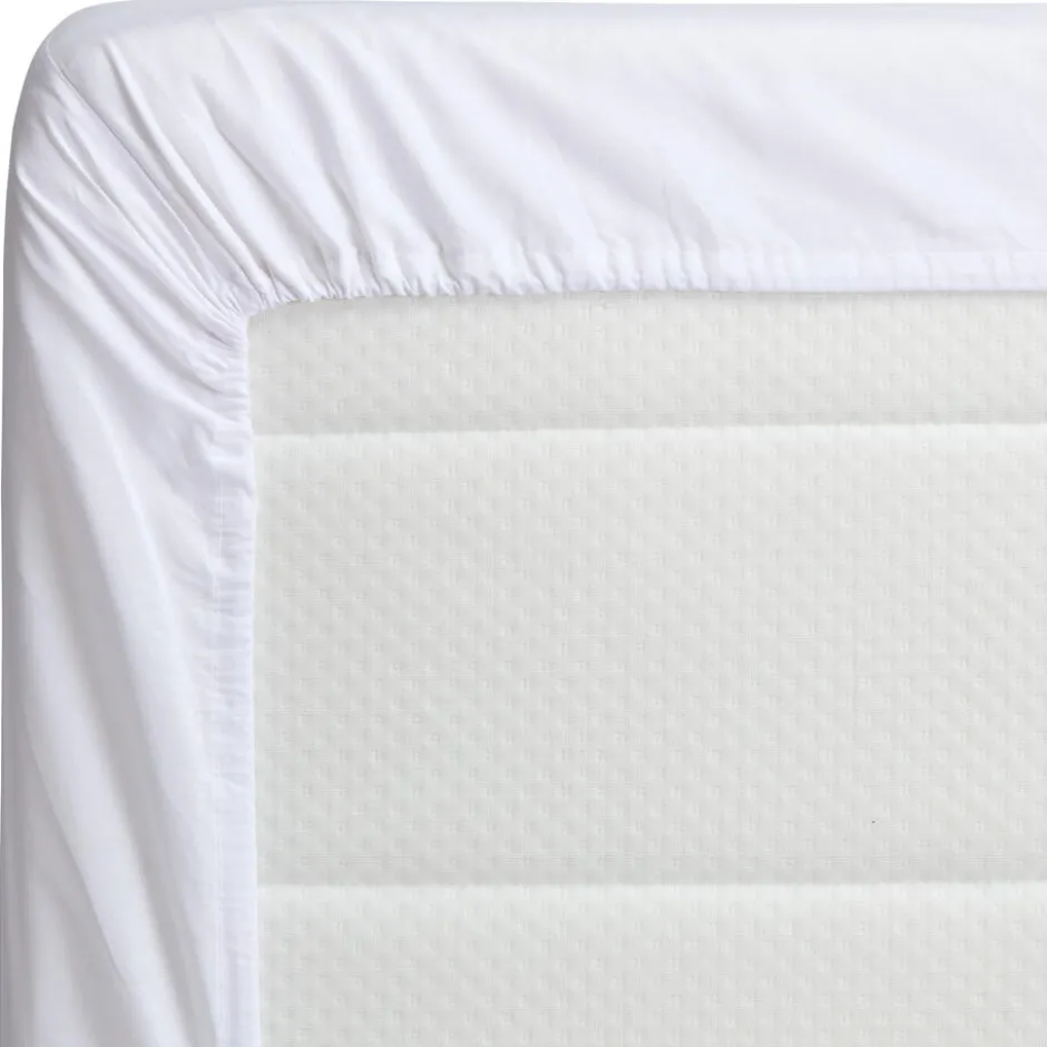 Hoeslaken Katoen Wit 200x180 Cm|Kwantum Best