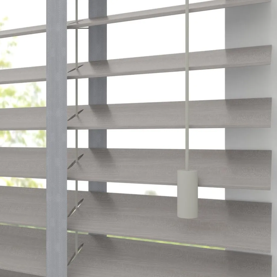 Houtlook Jaloezie Faber Grijs 50mm|Kwantum Hot