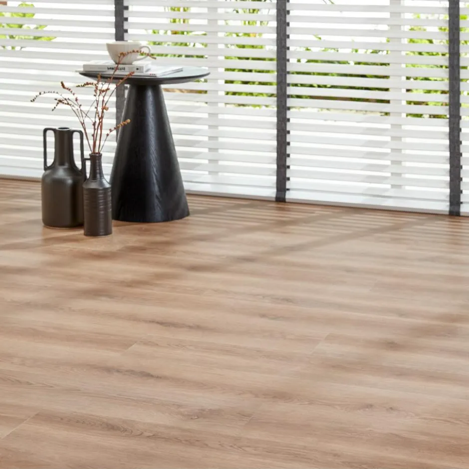 2in1 Klik PVC Jiggs Eiken Met Geïntegreerde Ondervloer|Kwantum Sale