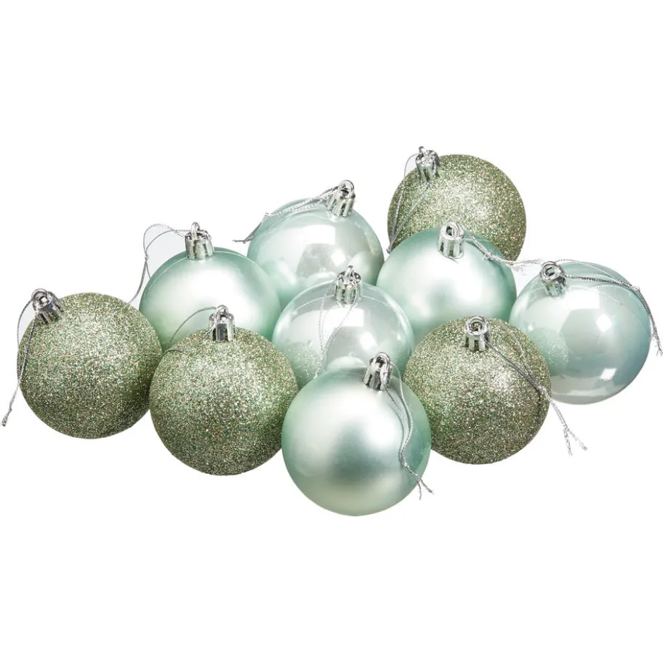 Kerstballen Salie - 10 Stuks|Kwantum Outlet