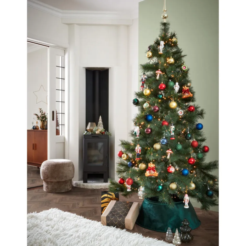 Kerstboomrok Velvet Groen|Kwantum Hot