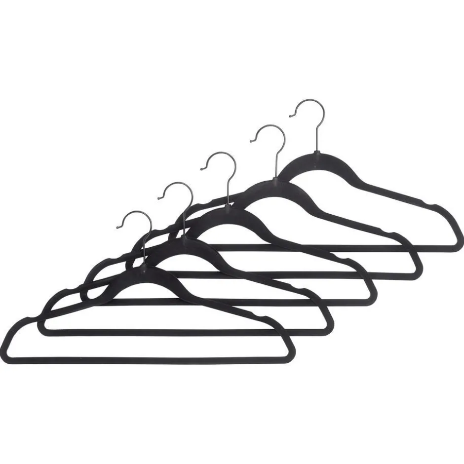 Kledinghanger Velvet Zwart|Kwantum Clearance