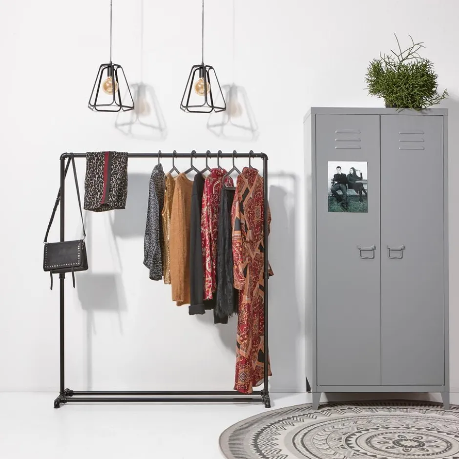 Kledingrek Steigerbuis Zwart|Kwantum Outlet