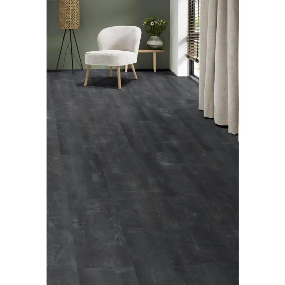 Klik PVC Mabel Antraciet Tegel|Kwantum New