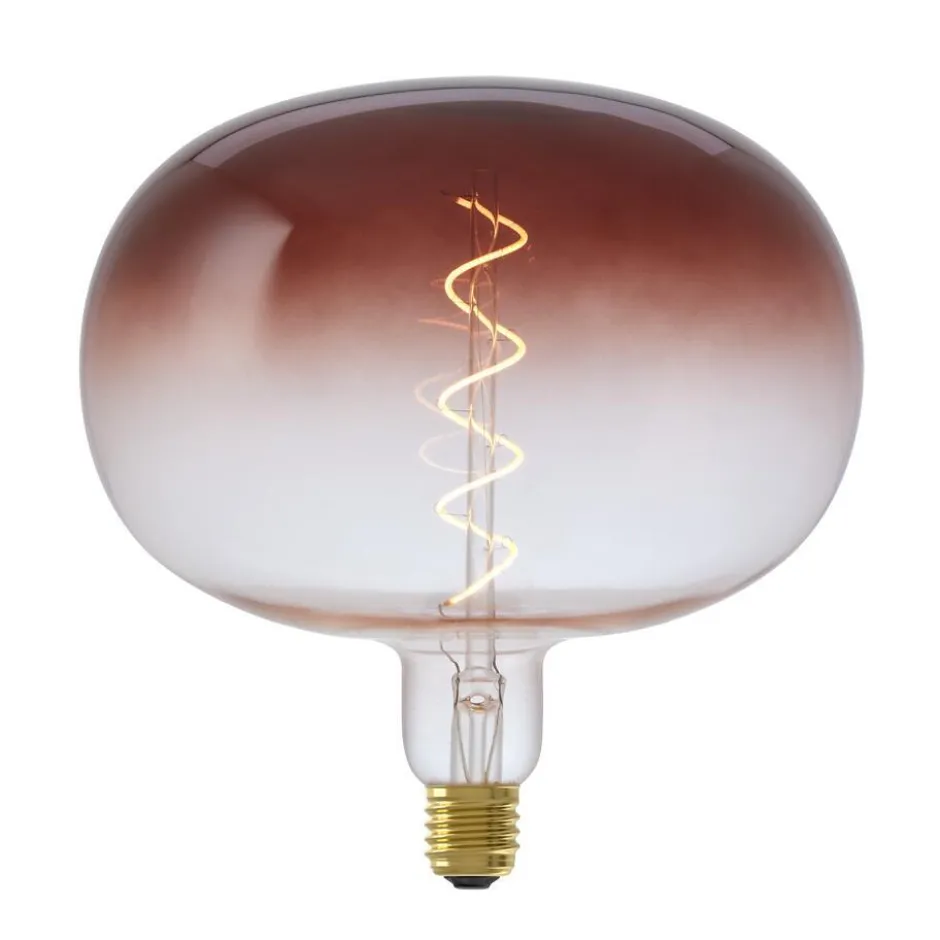 LED Lamp 22x22,5 Cm Bruin E27 Dimbaar|Kwantum Best