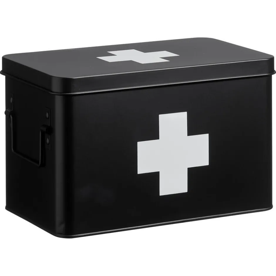 Medicijnbox Zwart 20x18,5x31 Cm|Kwantum New