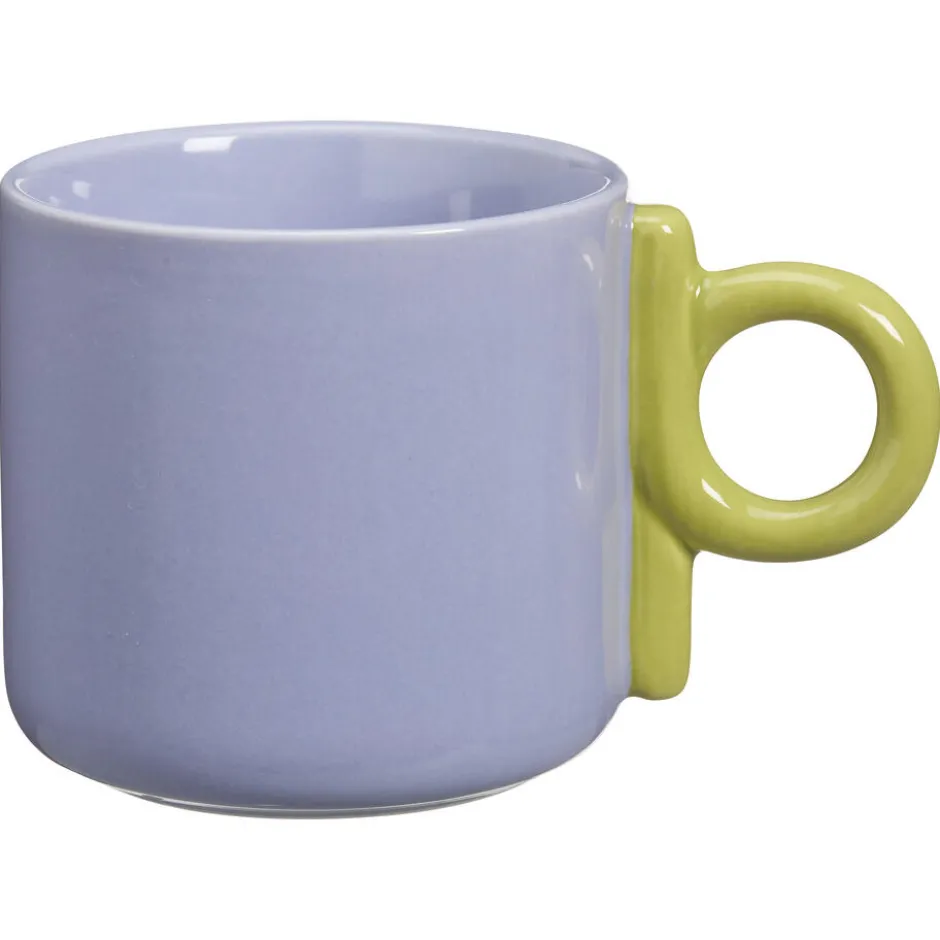 Mok Met Oor Shapes Lila-Groen 300ml|Kwantum Hot