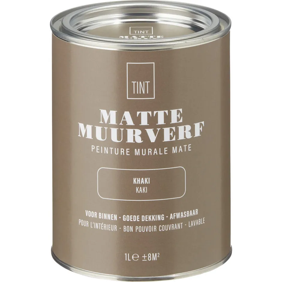 Muurverf Mat Khaki 1 L|Kwantum New