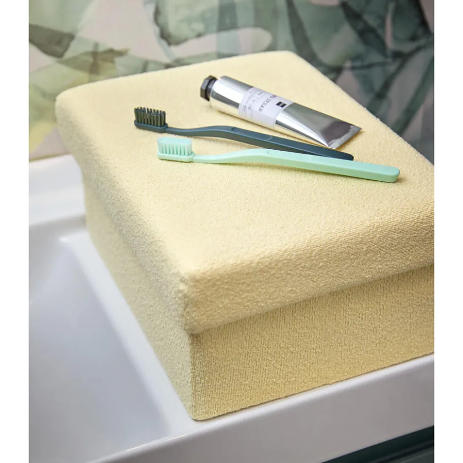 Opbergbox Borre Geel - 33x24x15 Cm|Kwantum Discount