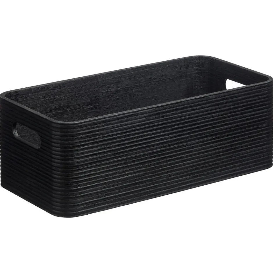 Opbergkist Husum Zwart 38x17x12 Cm|Kwantum Best