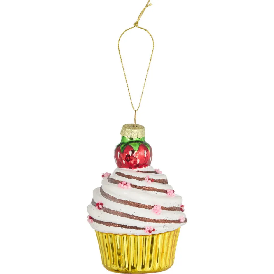 Ornament Cupcake Aardbei|Kwantum Clearance