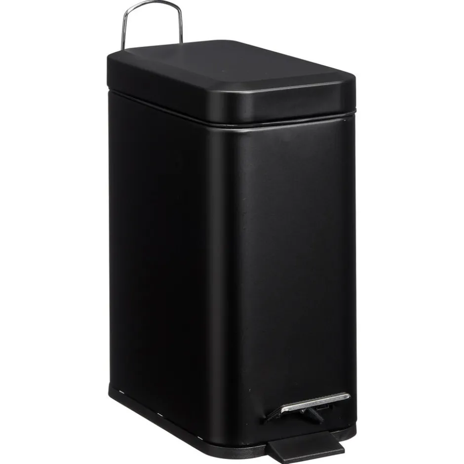 Pedaalemmer Rechthoek 5 Liter Zwart|Kwantum Online