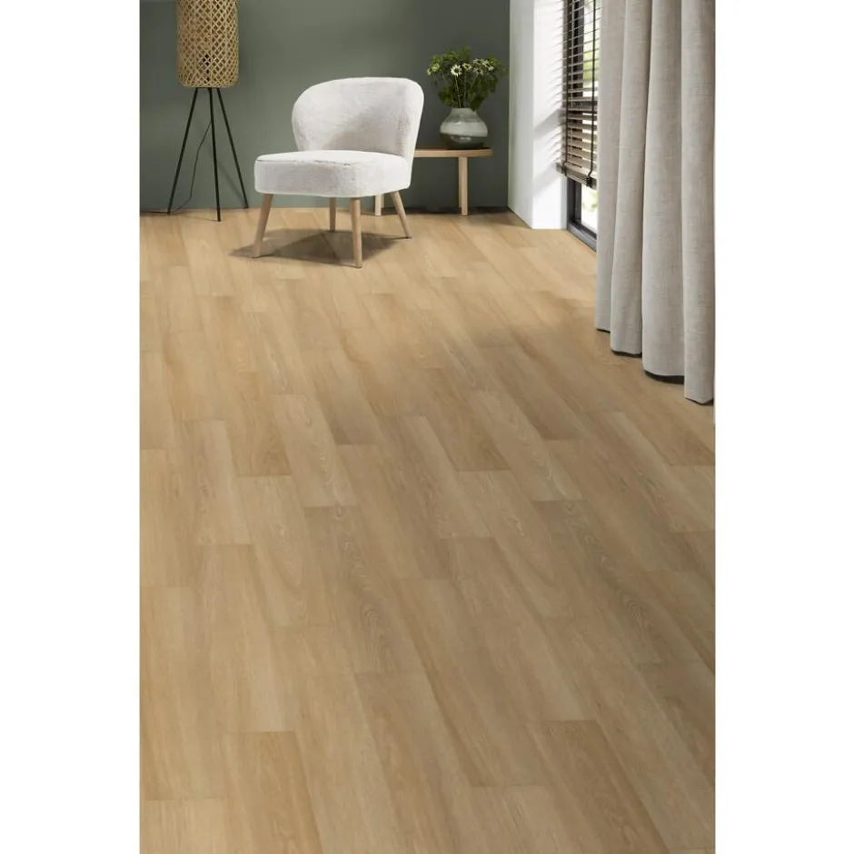 Plak PVC Linton Naturel Eiken Visgraat|Kwantum Clearance