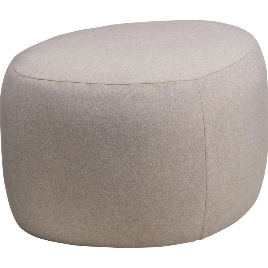 Poef Kiezel Taupe L|Kwantum Outlet