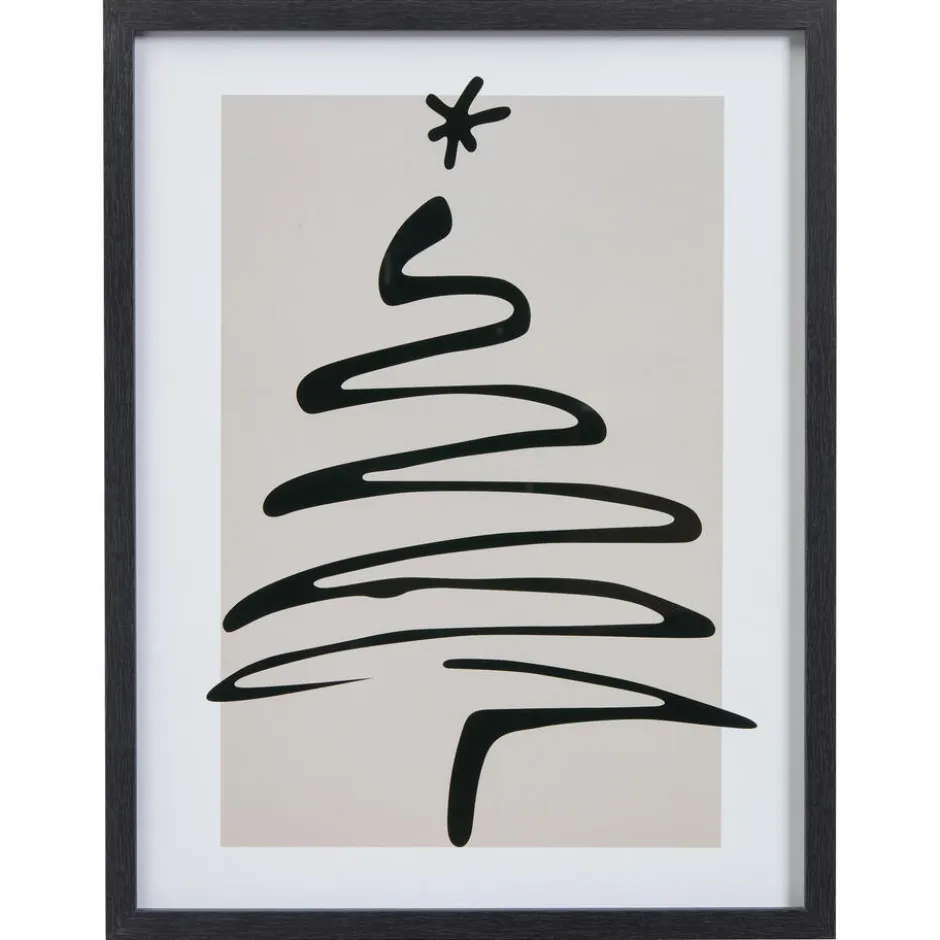 Poster Kerst Wit/Zwart|Kwantum Online