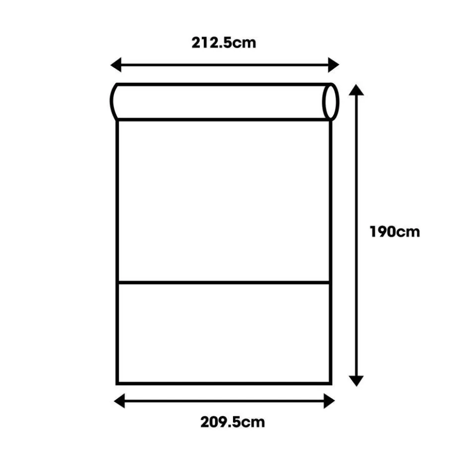 Rolgordijn Milou Wit 210x190 Cm|Kwantum New