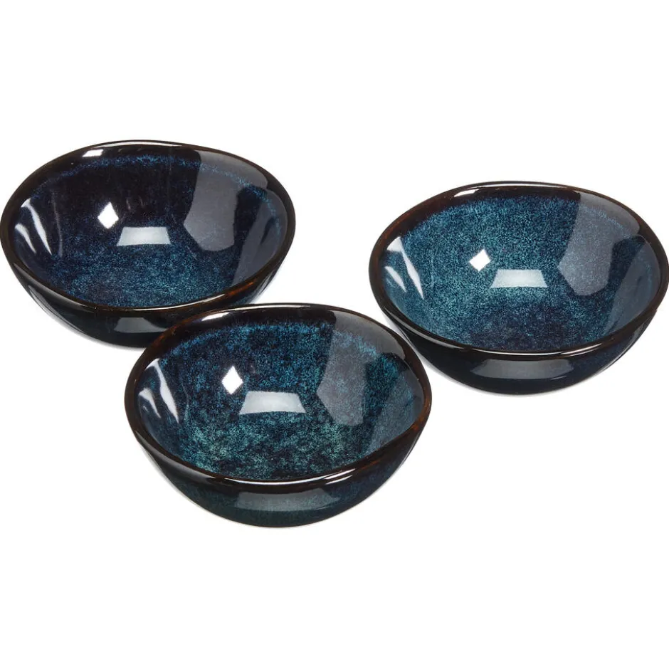 Schaal Glaze Blauw - D9 Cm S/3|Kwantum Clearance