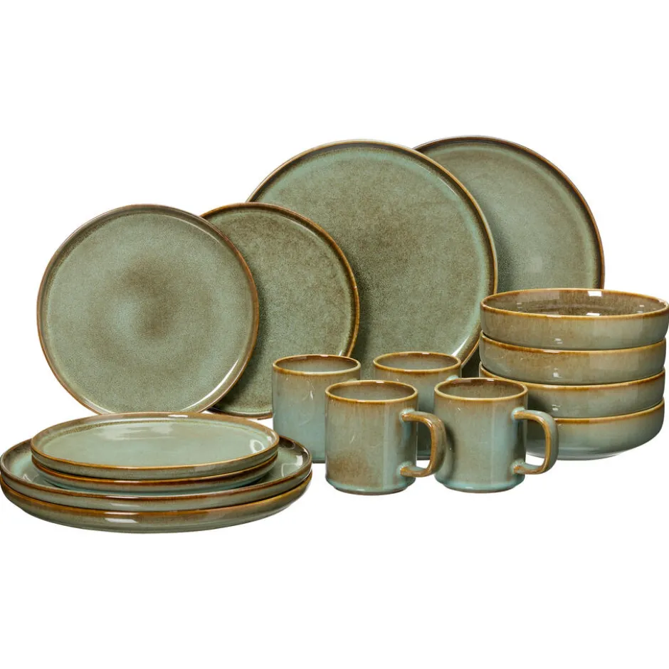 Serviesset 16-Delig Glazuur|Kwantum Outlet