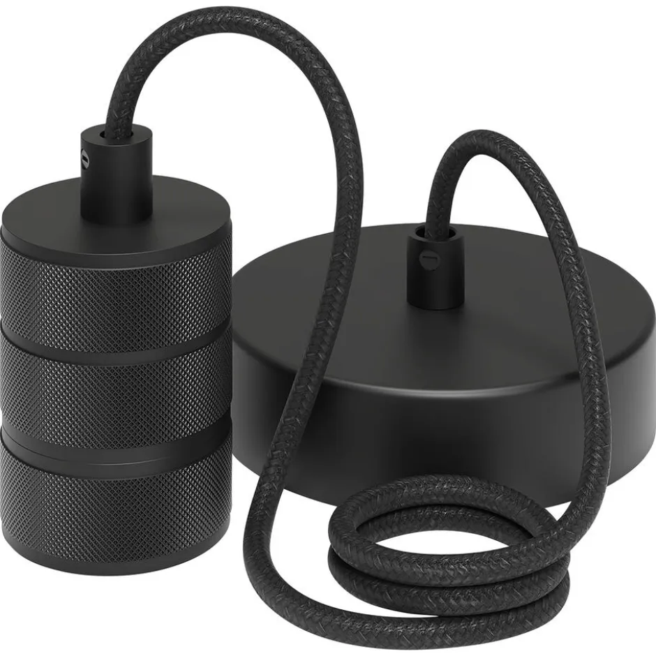 Snoerpendel Elias Zwart - 6,5 Cm|Kwantum Hot