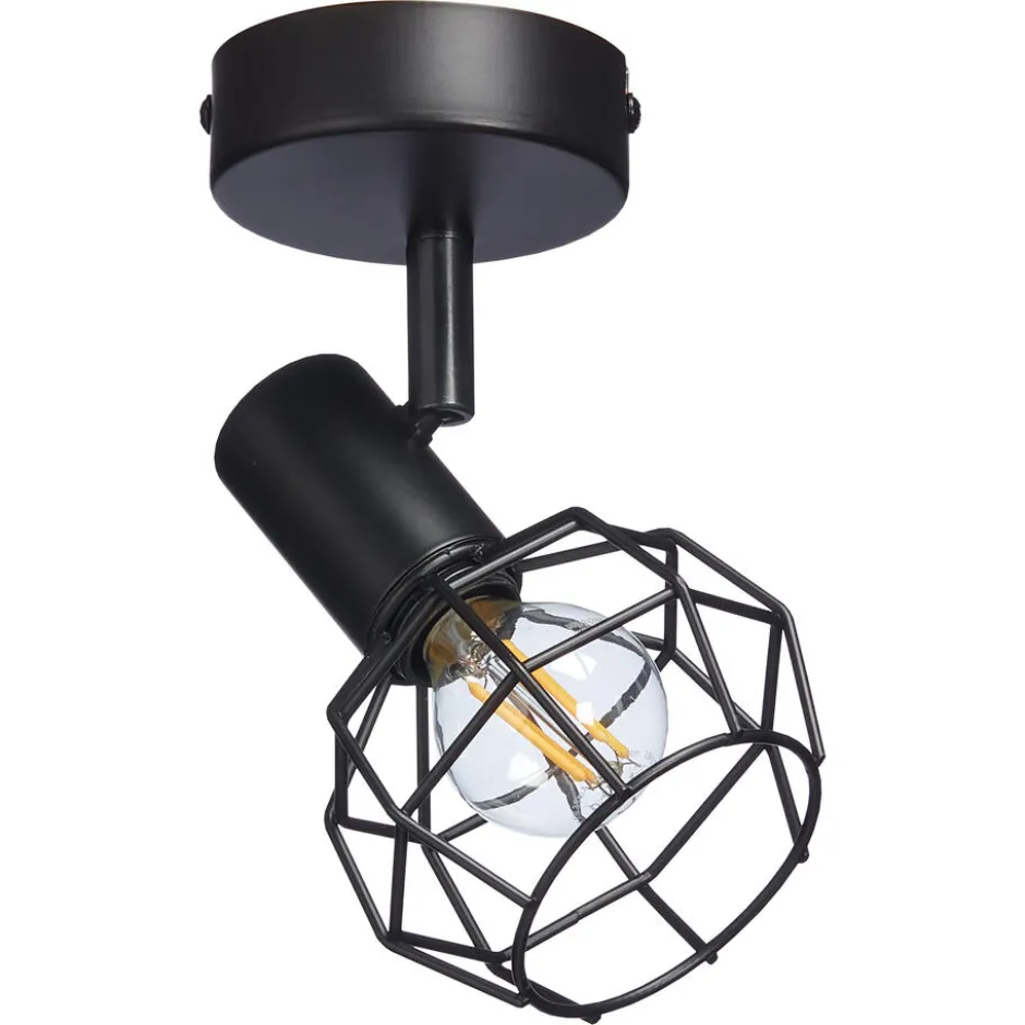 Spot Deva Zwart - 1-lichts|Kwantum Outlet