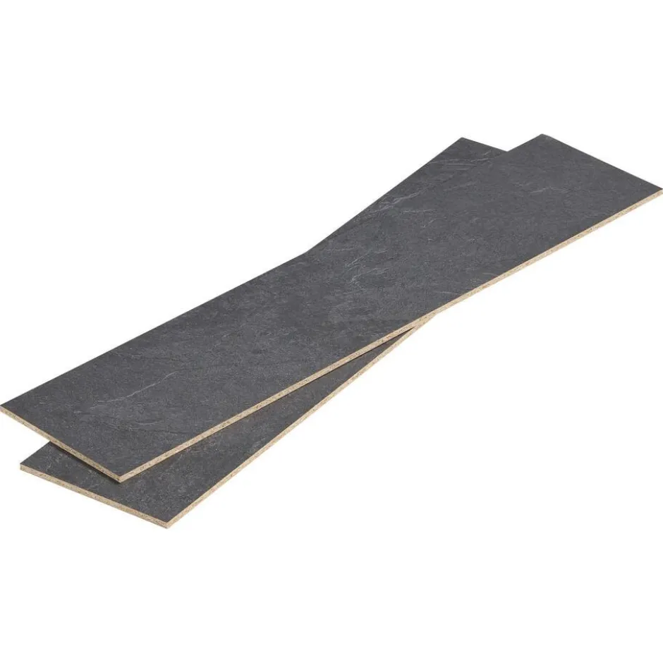 Stootbord Concrete Antraciet 2st - 90cm|Kwantum New