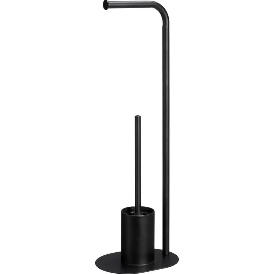 Toiletborstel En Houder Zwart|Kwantum Outlet