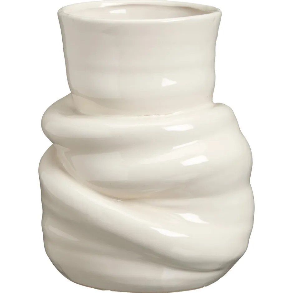 Vaas Melted Crème - 30 Cm ø 20 Cm|Kwantum Clearance