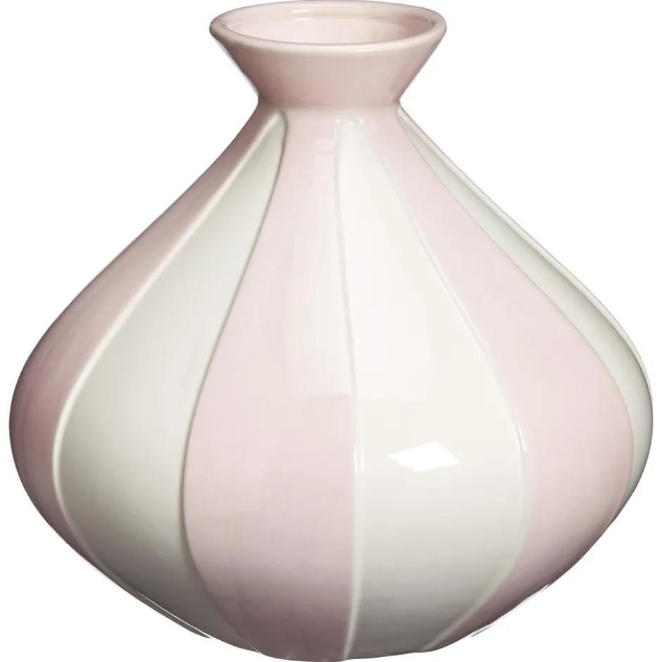 Vaas Streep Roze/Wit|Kwantum Sale
