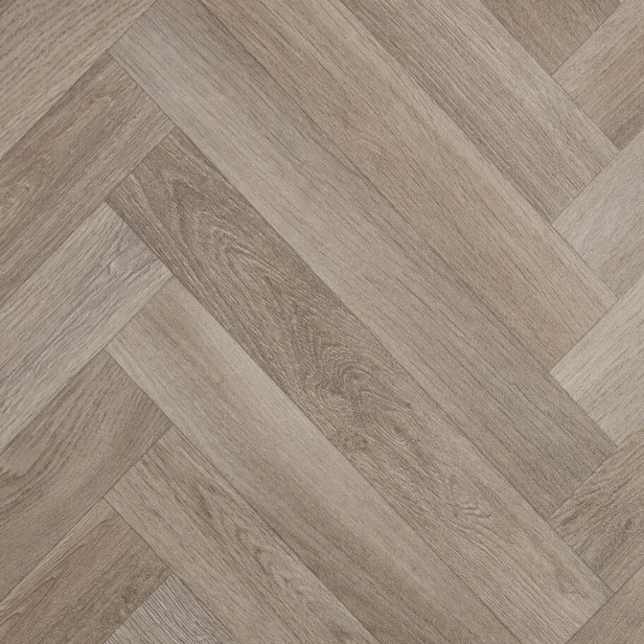 Vinyl Clarks Taupe Visgraat|Kwantum Discount